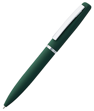 Ручка шариковая Bolt Soft Touch, зеленая